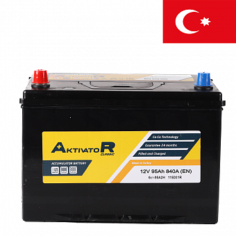 ���� ������������ AKTIVATOR Classic 6CT 95Ah L+ 840A EN 304x173x224 ��. ��. D31/N70